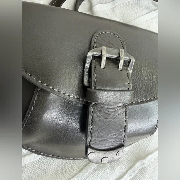 Free People We the Free Crescent Leather Crossbody • Onyx - Picture 3 of 7